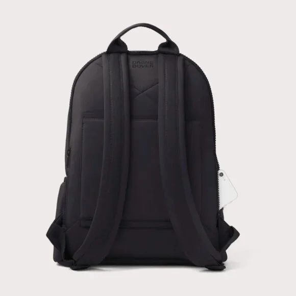 Dagne Dover Dakota Neoprene Backpack in Black sz Large